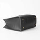 Elegant Black Quilted Tote Bag with Gold Chain Straps