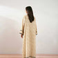 Beige Printed Lawn Suit with Black Embroidered Detailing
