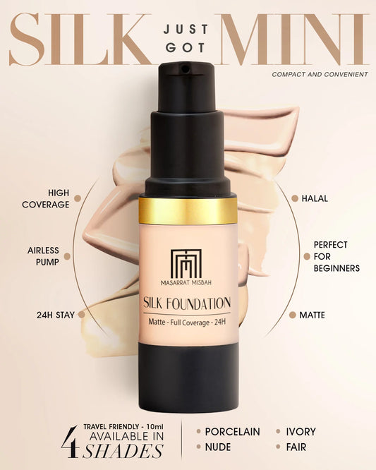 Silk Foundation Mini – Matte Full Coverage (24H Stay)