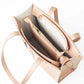 Chic Light Pink Tote Bag with Detachable Strap
