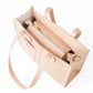 Chic Light Pink Tote Bag with Detachable Strap